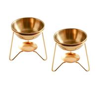 Kaeltsyn Diffuseur d'huiles essentielles en acier inoxydable pour aromathérapie, chauffe-plat, ensemble de photophores pour la maison et la détente, décoration d'intérieur, cire brûle-parfum