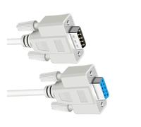 Kaeltsyn Direct RS232 Câble de transfert DB9 9 broches avec construction blindée et matériel de fixation à vis pour utilisation sur port