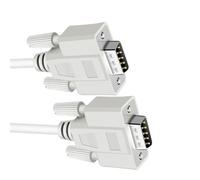 Kaeltsyn Direct RS232 Câble de transfert DB9 9 broches avec construction blindée et matériel de fixation à vis pour utilisation sur port