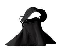 Kaeltsyn Écharpe faciale pour les aventures en plein air et couverture du cou en saison chaude pour femme, Noir , Short