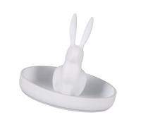 Kaeltsyn Élégant plateau de rangement pour bijoux sur le thème des lapins, idéal pour les cosmétiques et les voyages. Joli planificateur de bijoux