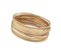 Kaeltsyn Ensemble de bracelets joncs empilables de largeurs mixtes avec | Largeurs mixtes et détails gravés, usure individuelle ou empilée, arrangements flexibles, ensemble de bracelets