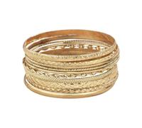 Kaeltsyn Ensemble de bracelets joncs empilables de largeurs mixtes avec | Largeurs mixtes et détails gravés, usure individuelle ou empilée, arrangements flexibles, ensemble de bracelets