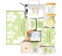 Kaeltsyn Ensemble de Repos Premium pour Femmes, attentionné pour, Anniversaire, Vacances, Moments spéciaux, Chaussettes Douces, Ensemble de Bougies