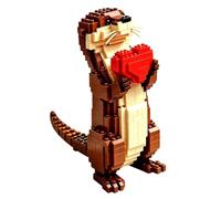 Kaeltsyn Figurine Animale de Bloc de Connexion pour Affichage décoratif, A | Assemblage de blocs de connexion, formulaire de complet, tâche de construction pratique, pièce