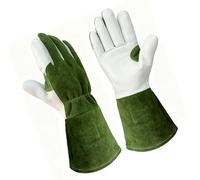 Kaeltsyn Gants en cuir polyvalents à prise flexible, adaptés jardinage, à la construction professionnelle, à divers paramètres professionnels, 2 pièces, gants de protection en cuir