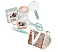 Kaeltsyn Kit de découverte de la nature pour enfants - Boîte d'observation pratique - Cuillère Gogga Catcher - Filet papillon - Découverte en plein air