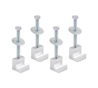 Kaeltsyn Kit de montage de boîte à outils en aluminium pour camion avec crochet en J et planificateur d'équipement de camping pour une installation sécurisée, une collecte et une gestion des