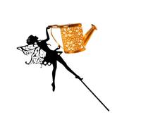 Kaeltsyn Lampe arrosoir solaire avec fonction marche/arrêt automatique pour éclairage paysager d'arrière-cour, construction en résine solide, ornements de jardin solaires