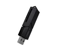 Kaeltsyn Lecteur de Carte USB 2.0 Portable pour accès médias Standard | Adaptateur Plug and Play à deux emplacements avec couvercle coulissant de protection, aide compacte à la copie de