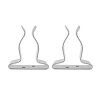 Kaeltsyn Lot de 2 crochets pour bateaux en acier inoxydable avec pince à ressort pour canne à pêche en acier inoxydable