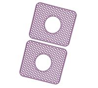 Kaeltsyn Lot de 2 Tapis d ' évier de Cuisine en Silicone avec Redoute et Partie supérieure résistante à la pour Un Nettoyage Facile et Un séchage Rapide Tapis d ' évier carré