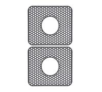 Kaeltsyn Lot de 2 Tapis d ' évier de Cuisine en Silicone avec Redoute et Partie supérieure résistante à la pour Un Nettoyage Facile et Un séchage Rapide Tapis d ' évier carré