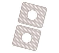 Kaeltsyn Lot de 2 Tapis d ' évier de Cuisine en Silicone avec Redoute et Partie supérieure résistante à la pour Un Nettoyage Facile et Un séchage Rapide Tapis d ' évier carré