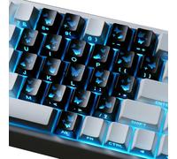 Kaeltsyn Lot de 21 touches transparentes sur le thème de l'amour, pour une esthétique unique et des touches de clavier en forme de cœur papillon