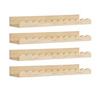 Kaeltsyn Lot de 4 étagères flottantes en bois pour chambre de bébé Motif incurvé Étagère de rangement murale Décoration de chambre de bébé