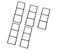 Kaeltsyn Lot de 5 échelles d'agilité en silicone pour exercices de coordination et de mouvement rapide dans le sport, le fitness, l'athlétisme, l'entraînement