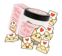 Kaeltsyn Lot de 60 cartes à message positif élégantes avec pot de rangement, cadeaux de Saint-Valentin avec phrases inspirantes, petites cartes d'affirmation