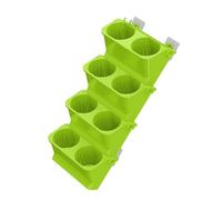 Kaeltsyn Lot de 8 pots de fleurs muraux faciles d'entretien pour fleurs et plantes grasses avec cordes en coton très absorbantes auto-arrosant