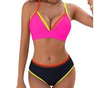 Kaeltsyn Maillot de bain athlétique design séparé texture nylon adapté aux bains de soleil élégants pour femmes ensemble de maillots de bain en nylon à séchage rapide deux pièces pour la plage