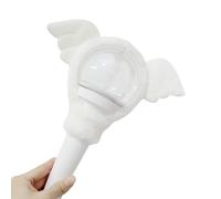 Kaeltsyn Manchon en peluche pour bâton lumineux de concert, ange blanc