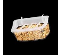 Kaeltsyn Mangeoires Transparentes pour perroquets, Bol d ' Alimentation en Plastique Transparent pour Un Entretien Facile et Une des Niveaux de Nourriture, Alimentation pour Cage à Oiseaux