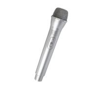 Kaeltsyn Microphones Accessoires réalistes pour Les réunions de, Silver | Plastiques, en bas âge, Jouets pour filles, Accessoires de karaoké, Accessoires de costumes, Fête