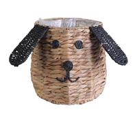 Kaeltsyn Mini panier de rangement pour articles divers de cuisine - Joli panier en rotin tressé - Pot de fleurs - Décoration de la maison - Petit rangement avec poignée pour organiser les étagères