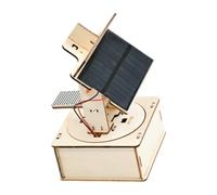 Kaeltsyn Modèle d'apprentissage de panneau solaire visible avec assemblage en bois pour les activités scientifiques de bureau, l'observation en salle de t l'étude à domicile, modèle de science