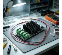 Kaeltsyn Module MOSFET à lit Chauffant PWM pour imprimante 3D, 1 Set | Carte d ' extension de puissance de 12 à 24 volts avec disposition du câblage des bornes à vis