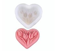 Kaeltsyn Moules flexibles en silicone en forme de cœur, parfaits pour les projets de décoration d'intérieur, pour améliorer l'espace et les fleurs