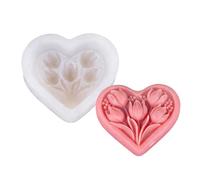 Kaeltsyn Moules flexibles en silicone en forme de cœur, parfaits pour les projets de décoration d'intérieur, pour améliorer l'espace et les fleurs