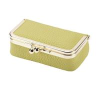 Kaeltsyn Organiseur de bijoux miniature avec boîte en cuir de luxe Kiss Idéal pour bagues de fiançailles, colliers, boucles d'oreilles, accessoire de maquillage tendance