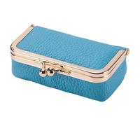 Kaeltsyn Organiseur de bijoux miniature avec boîte en cuir de luxe Kiss Idéal pour bagues de fiançailles, colliers, boucles d'oreilles, accessoire de maquillage tendance