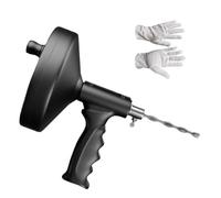 Kaeltsyn Outil de plomberie extra long de 5,2 m avec tambour ABS solide pour un entretien efficace des canalisations dans un usage domestique Déboucheur flexible