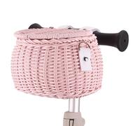 Kaeltsyn Panier avant de vélo pour enfants avec ceinture et couvercle pour guidon, conteneur de rangement pour vélos pour enfants