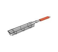 Kaeltsyn Panier de barbecue professionnel avec poignée ergonomique en bois assurant une répartition homogène de la chaleur pour grillades