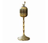 Kaeltsyn Petit diffuseur de parfums échancré chinois rétro en alliage de bronze, décoration de bureau, encensoir décoratif pour méditations, porte-encens