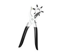 Kaeltsyn Pince perforatrice multifonction pour cuir, 6 tailles, pince rotative robuste pour ceintures, portefeuilles, chaussures