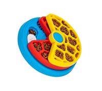 Kaeltsyn Plat pour Chien à Alimentation Lente en PP Solide, Solution rotative de 23.3cm pour Chiens de Taille, Puzzle Plat de Nourriture pour Chien