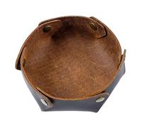 Kaeltsyn Plateau à dés Nordic-Office Boîte de rangement de bureau roulante Table d'entrée portable Candy for Games Boîte de bureau Crazy Horse Valet pour porte-monnaie