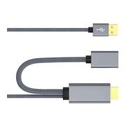 Kaeltsyn Plug and Play Convertisseur HDTV plaqué or pour synchronisation vidéo 4K60Hz Musique Vidéo Installation non requise Adaptateur 4K60Hz