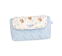 Kaeltsyn Pochette à stylos imprimée pour Papeterie, Blue and White Bear | Rangement multi-usage pour les petits objets essentiels, sections de rangement divisées, bureau et organisation des