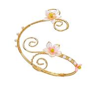 Kaeltsyn Pour le haut du bras pour | Bijoux à manchette ouverte ton or, accent en spirale sculpté, pièce de déclaration de tenue de fête