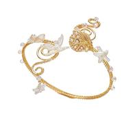 Kaeltsyn Pour le haut du bras pour | Bijoux à manchette ouverte ton or, accent en spirale sculpté, pièce de déclaration de tenue de fête