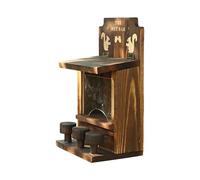 Kaeltsyn Récipient en bois fabriqué à la main pour petits animaux et mangeoire à suspendre, parfait pour observer la faune sauvage dans le jardin