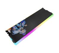 Kaeltsyn Refroidisseurs de mémoire avancés en métal 5 V-3 broches avec éclairage ARGB pour DDR5 DDR4 DDR3 DDR2 RAM Bâtons de mémoire vive d'ordinateur