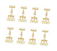 Kaeltsyn Résultats de Bijoux légers à la Mode, Composants de Bijoux légers pour Extensions de Collier et Fournitures Artisanales de réparation, 8 pièces