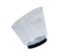 Kaeltsyn Seaux de Refroidisseur de bière Transparents à poignée, capacité de 6l, Construction en Plastique Portable pour Un Transport Facile, Refroidisseur de Rassemblement Social