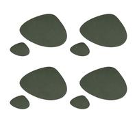 Kaeltsyn Set de table réversible en cuir, étanche, résistant à la chaleur, antidérapant pour table de salle à manger, set de table réversible double face